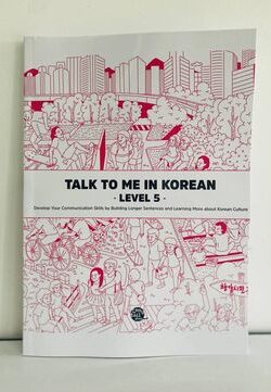 Talk to me in Korean level 5 Textbook Black and white Without CD