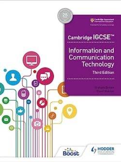 Cambridge IGCSE Information and communication technology third edition black and white Old Photo