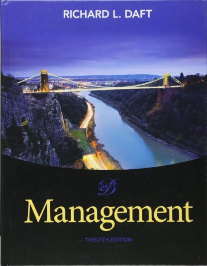 Management (12edition) by richard daft (Black and White) old photo