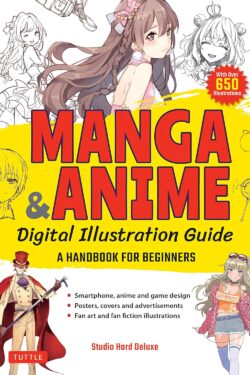 Manga & Anime Digital Illustration Guide: A Handbook for Beginners Color A4 size Old Photo
