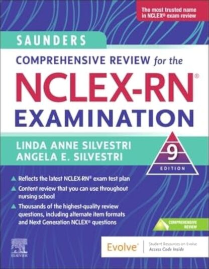Saunders Comprehensive Review for the NCLEX-RN® Examination (9th edition) Color A5 Size