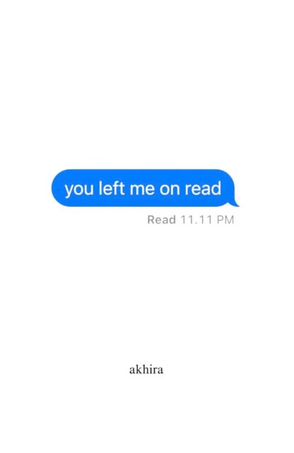 You left me on read old photo