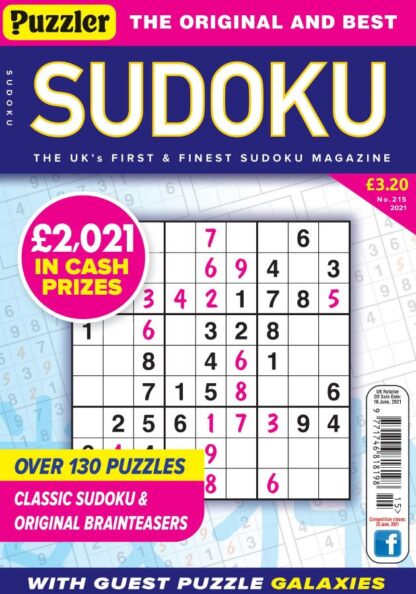 Puzzler Sudoku - Issue 215, 2021 old photo