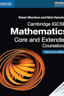 Cambridge IGCSE Mathematics Core and Extended Course book Black and White