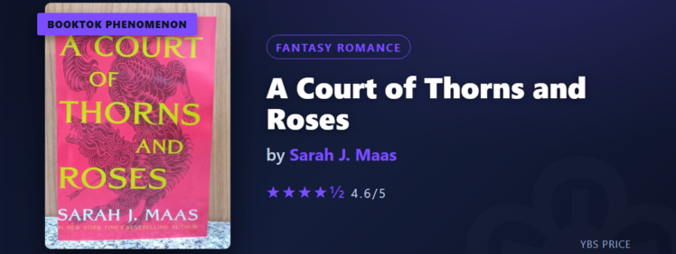 A Court of Thorns and Roses at Yangon Book Shop