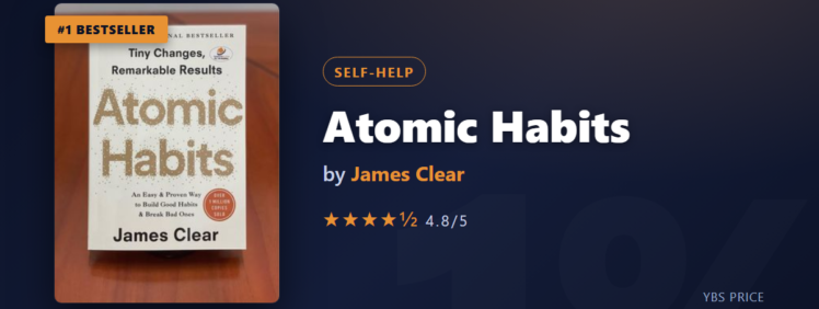Atomic Habits at Yangon Book Shop