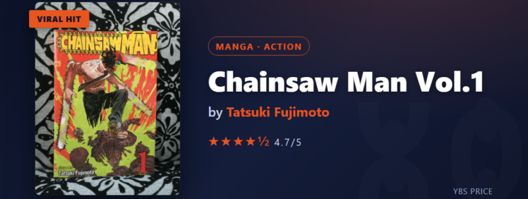 Chainsaw Man Vol.1 at Yangon Book Shop