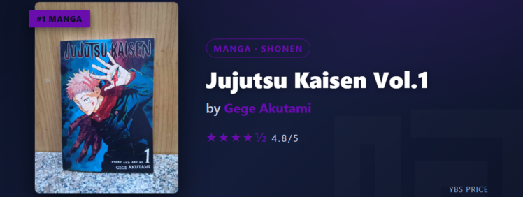 Jujutsu Kaisen Vol.1 at Yangon Book Shop