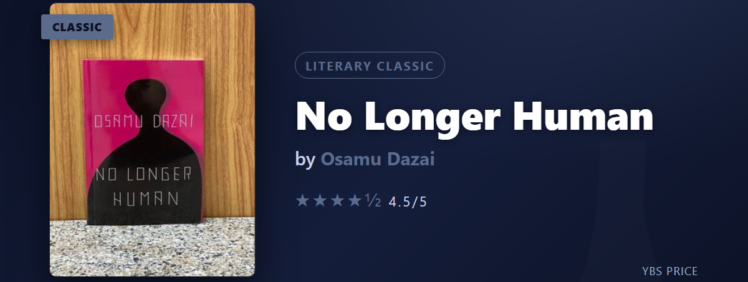 No Longer Human at Yangon Book Shop