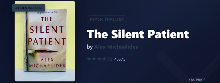 The Silent Patient at Yangon Book Shop