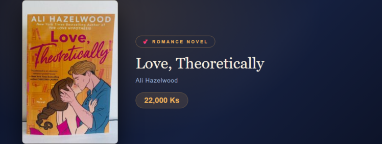 Love, Theoretically at Yangon Book Shop