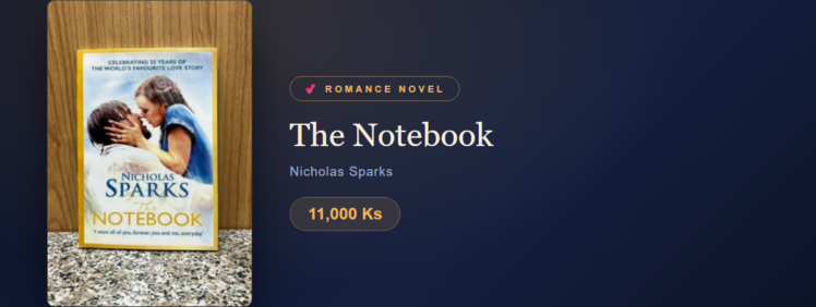 The Notebook at Yangon Book Shop