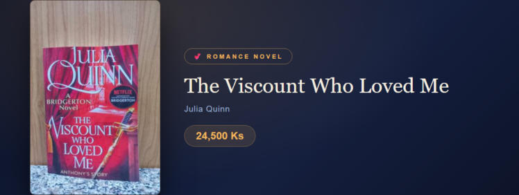 The Viscount Who Loved Me at Yangon Book Shop