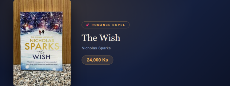 The Wish at Yangon Book Shop