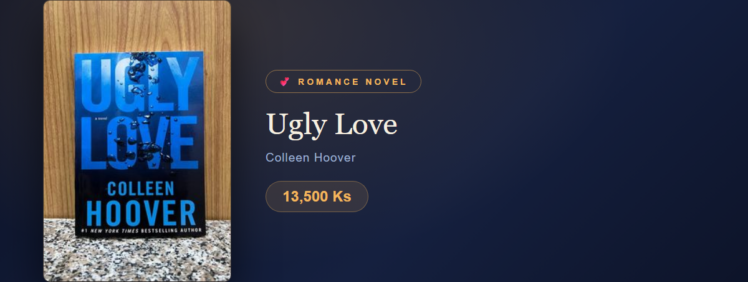 Ugly Love at Yangon Book Shop