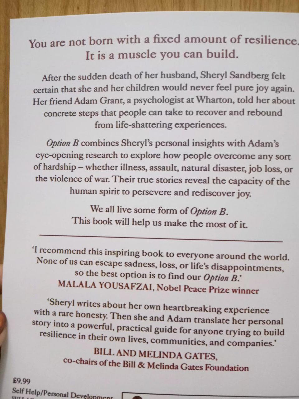 Option B: Facing Adversity, Building Resilience, and Finding Joy by Sheryl Sandberg and Adam Grant - Image 3
