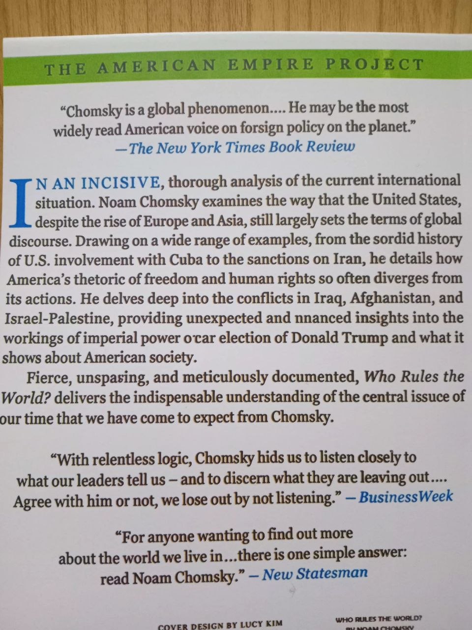 Who Rules the World? by Noam Chomsky - Image 3