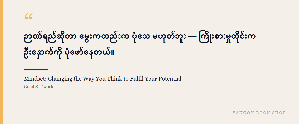 Mindset: Changing the Way You Think to Fulfil Your Potential